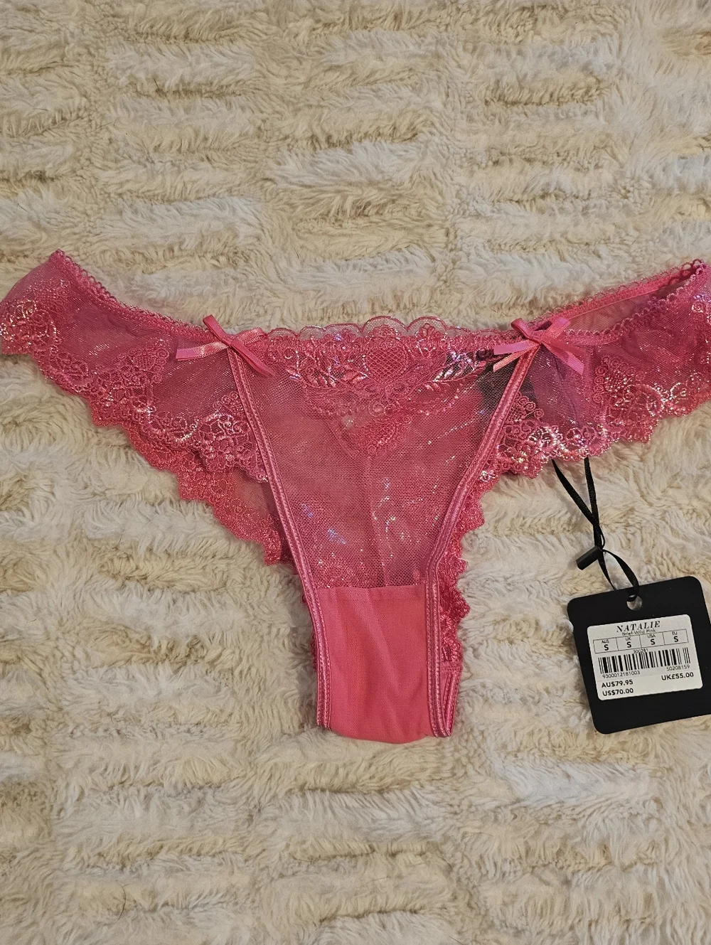 Honey Birdette Natalie Wild Pink 34C/S - Picture 6 of 10